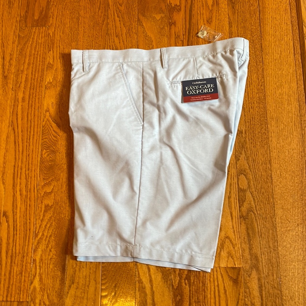 Men’s size 40 Croft & Barrow Easy-Care Oxford Shorts New with Tags Light Blue